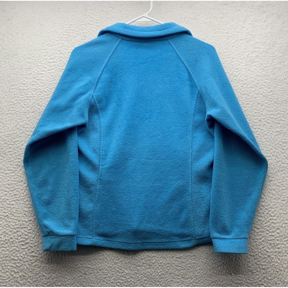 Columbia Fleece Jacket Youth Kids 14/16 Light Blue Full Zip Warm Soft Outdoors - Picture 6 of 11